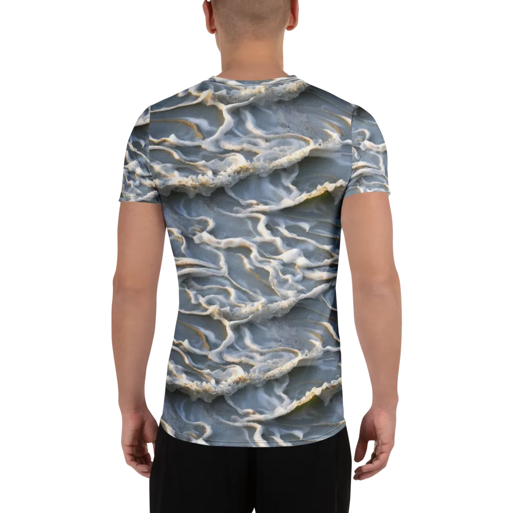 Frosted Tide on Men's Athletic T-Shirt — Back