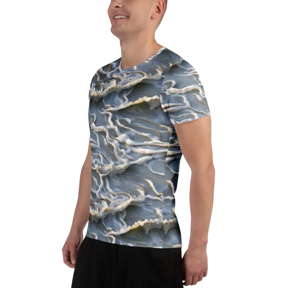 Frosted Tide on Men's Athletic T-Shirt — Left