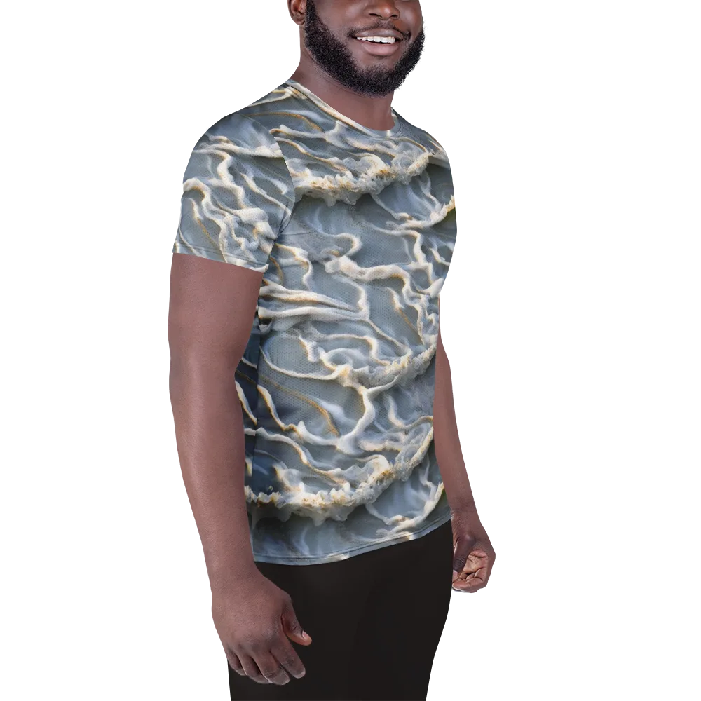 Frosted Tide on Men's Athletic T-Shirt — Right