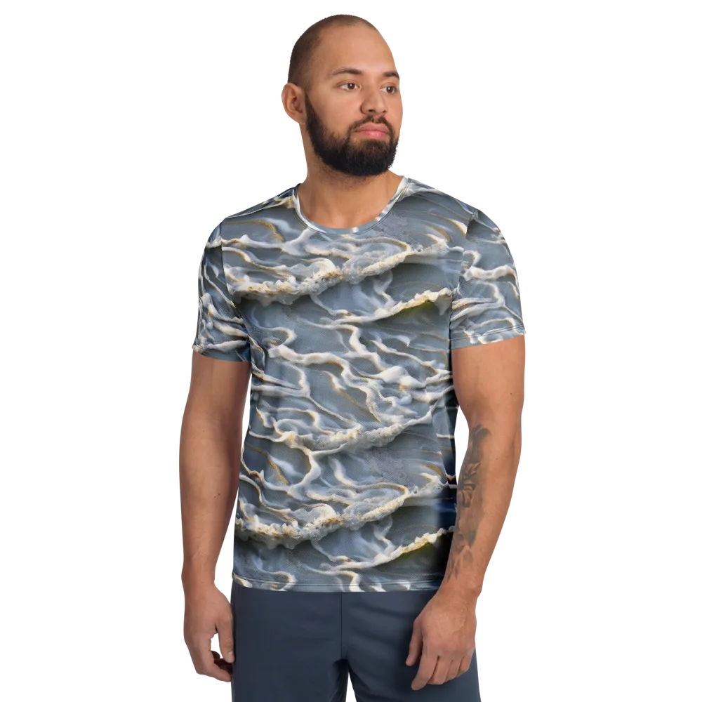 Frosted Tide on Men's Athletic T-Shirt — Front