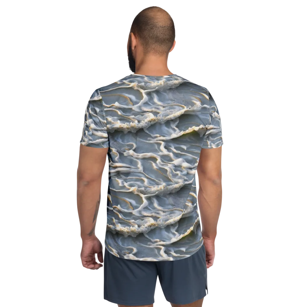 Frosted Tide on Men's Athletic T-Shirt — Back