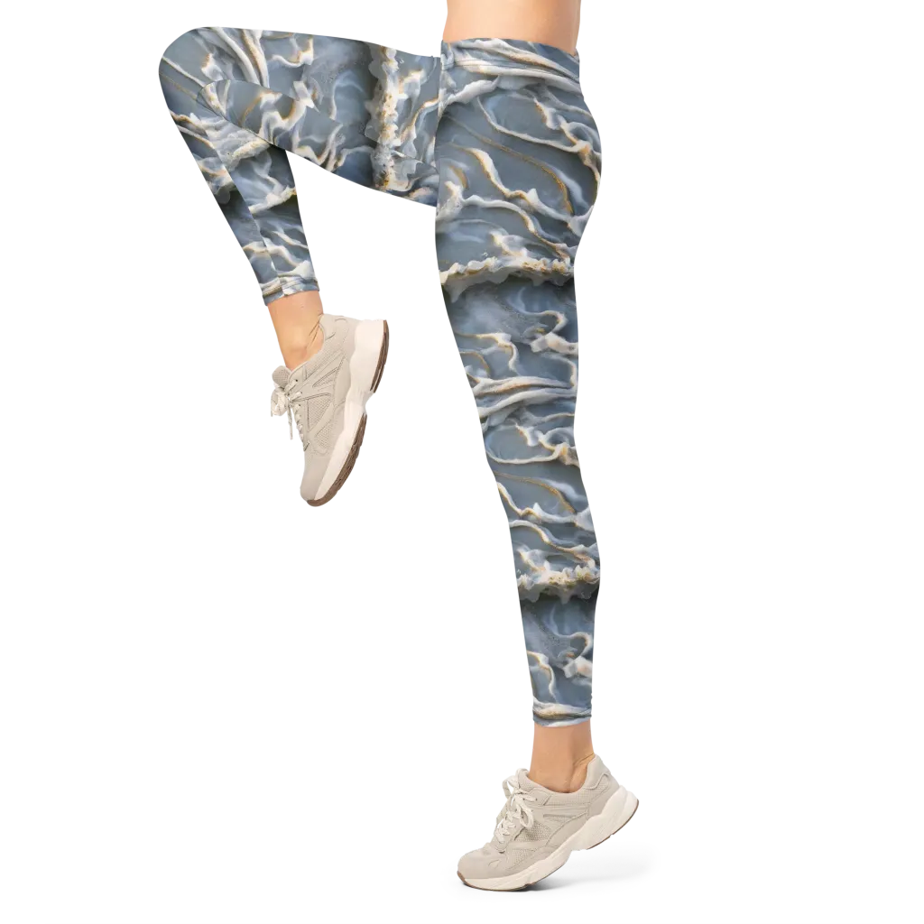 Frosted Tide on Leggings — Left