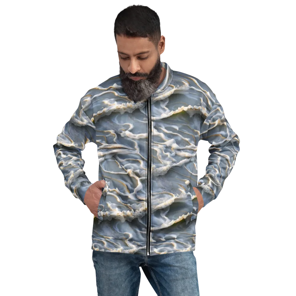 Frosted Tide on Bomber Jacket — Front