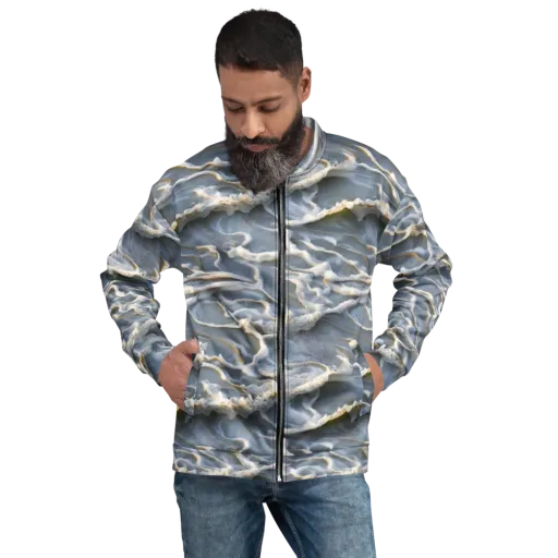 Frosted Tide on a Bomber Jacket
