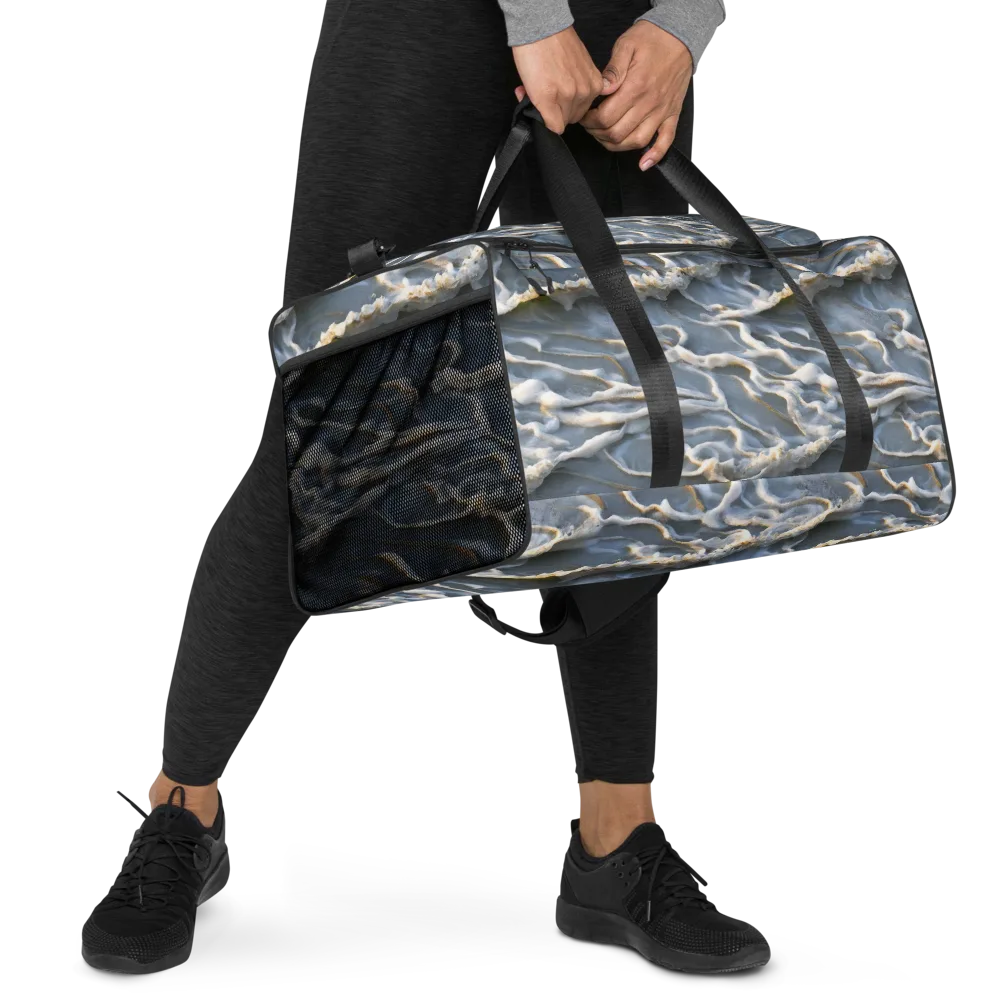 Frosted Tide on Duffle Bag — Right Front