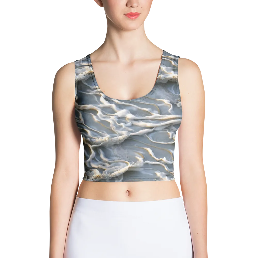 Frosted Tide on Crop Top — Front