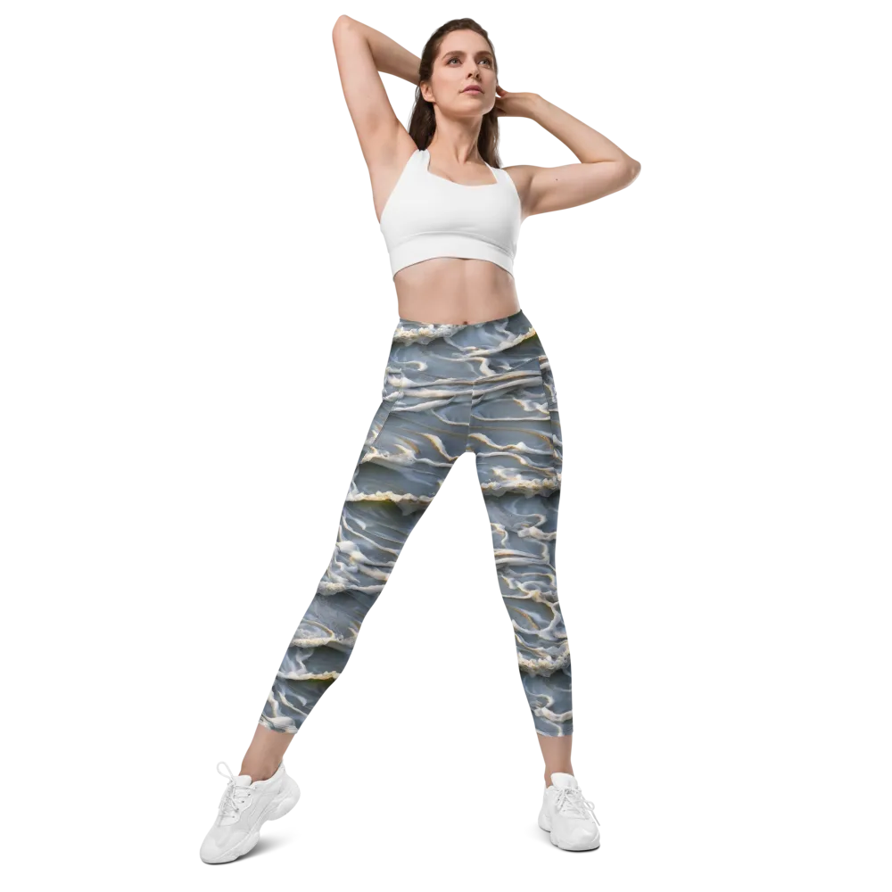 Frosted Tide on Leggings with Pockets — Front