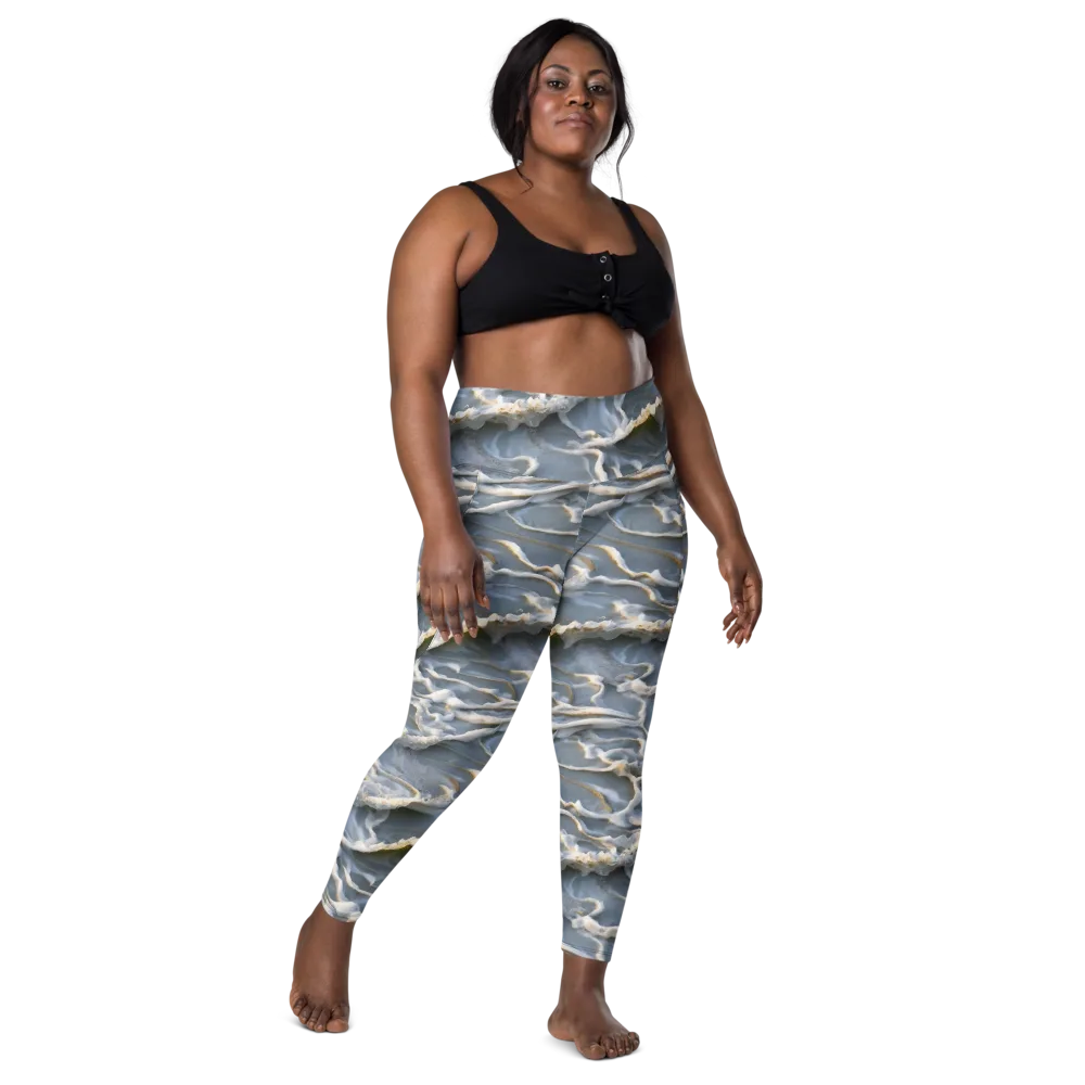 Frosted Tide on Leggings with Pockets — Front