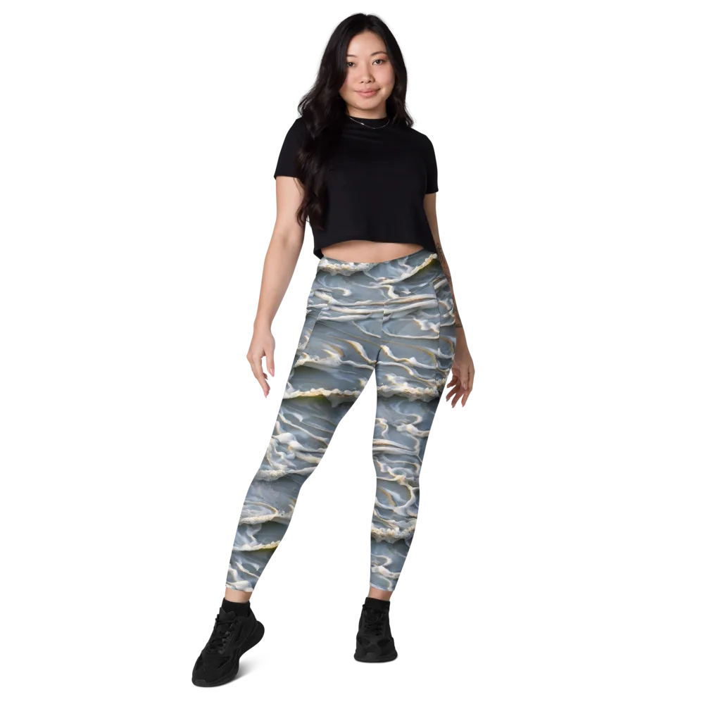 Frosted Tide on Leggings with Pockets — Front