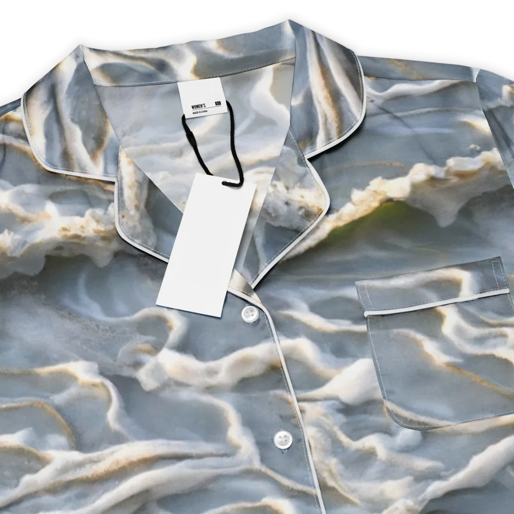 Frosted Tide on Women's Short Sleeve Pajama Top — Product details
