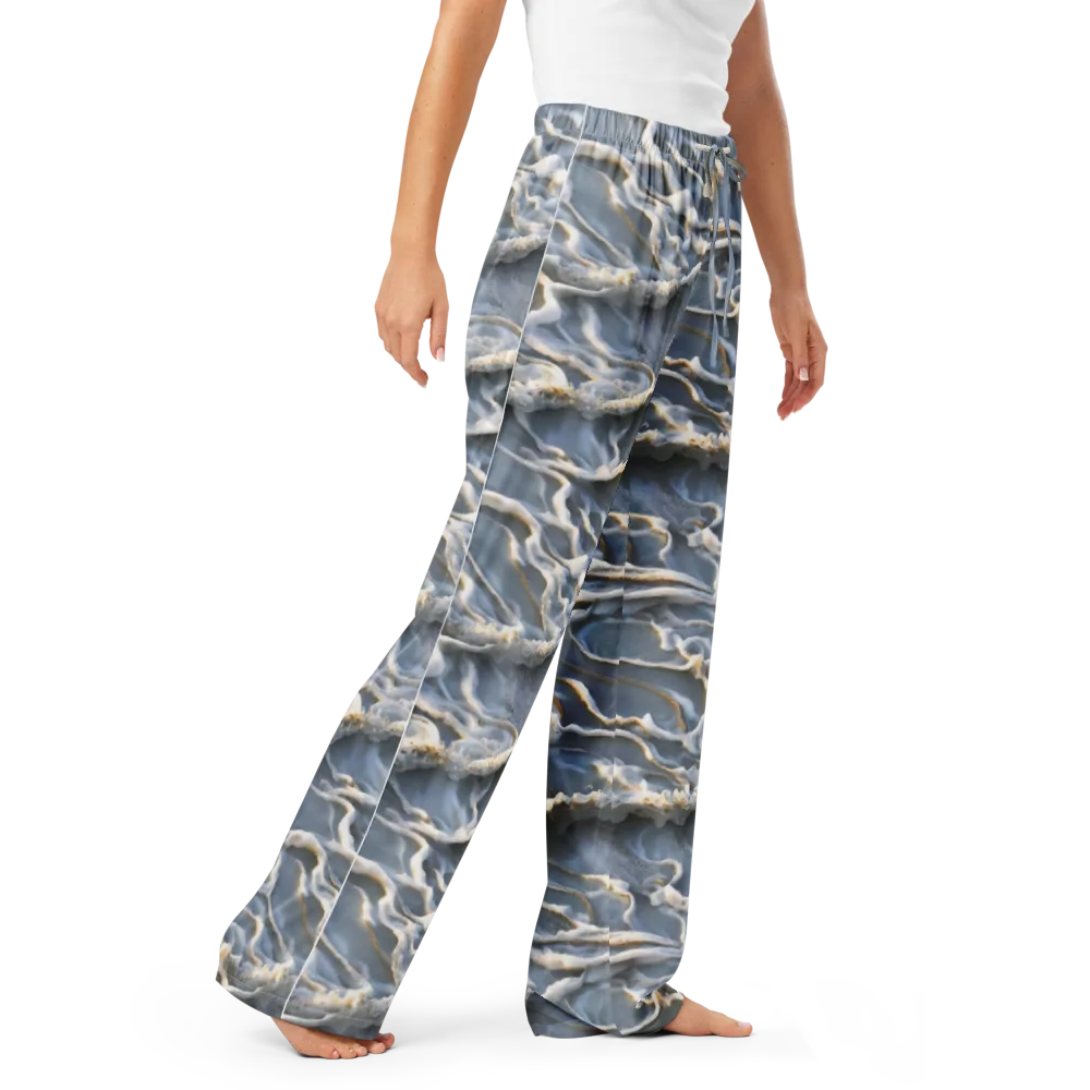Frosted Tide on Women's Pajama Pants — Right Front