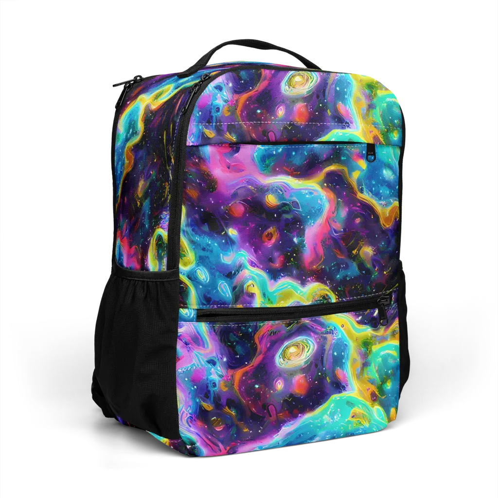 Infinite Iridescence on Utility Backpack — Right Front
