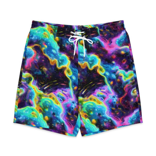 Infinite Iridescence on a Men's Board Shorts