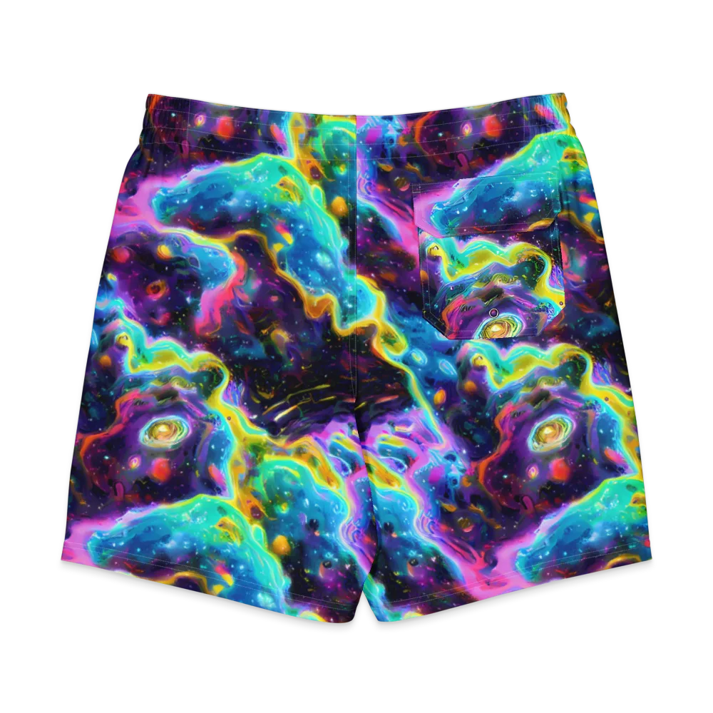 Infinite Iridescence on Men's Board Shorts — Back