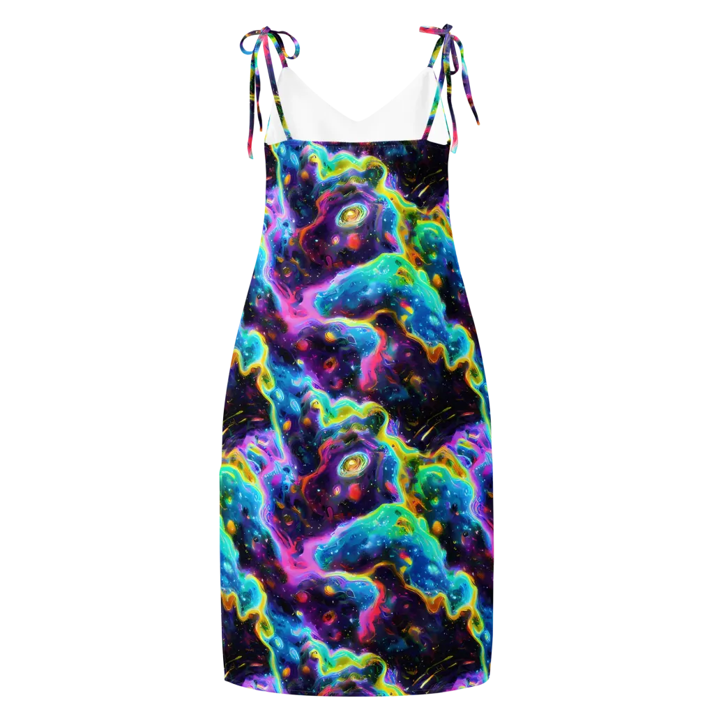 Infinite Iridescence on Slip Dress — Back