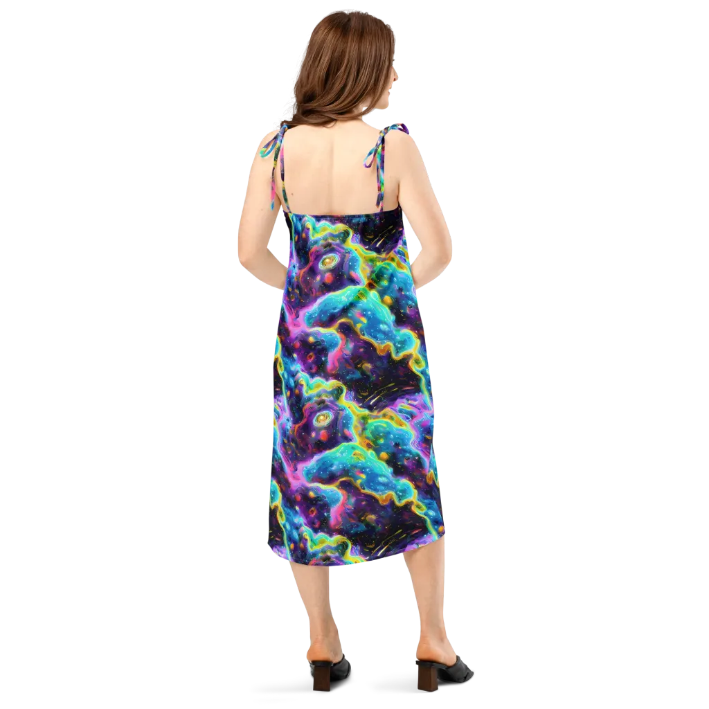 Infinite Iridescence on Slip Dress — Back