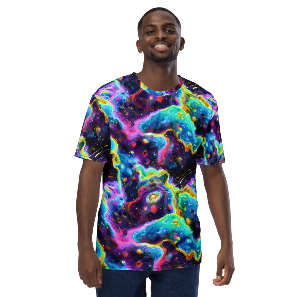 Infinite Iridescence on Men's Crew Neck T-Shirt — Front