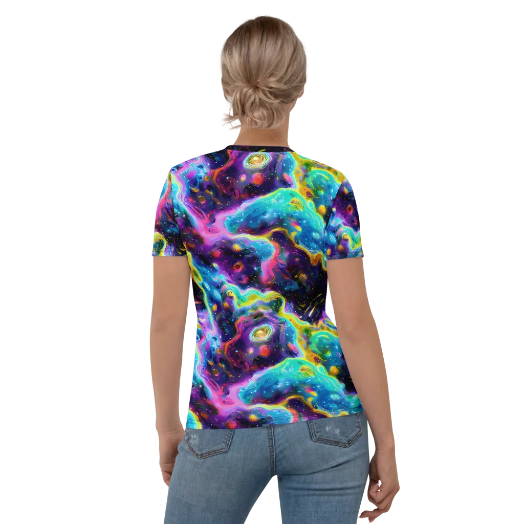 Infinite Iridescence on Women's Crew Neck T-Shirt — Back