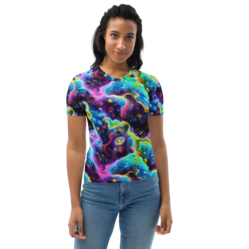 Infinite Iridescence on Women's Crew Neck T-Shirt — Front