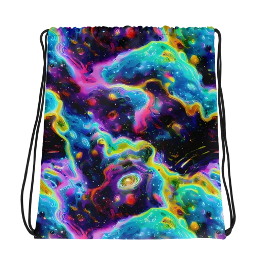 Infinite Iridescence on a Drawstring Bag