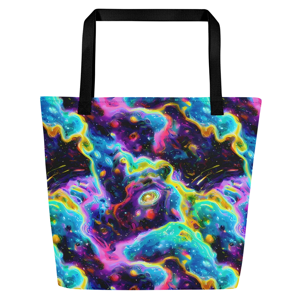 Infinite Iridescence on Large Tote Bag W/ Pocket — Front