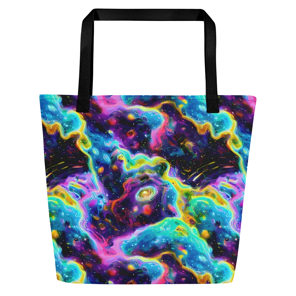 Infinite Iridescence on Large Tote Bag W/ Pocket — Front
