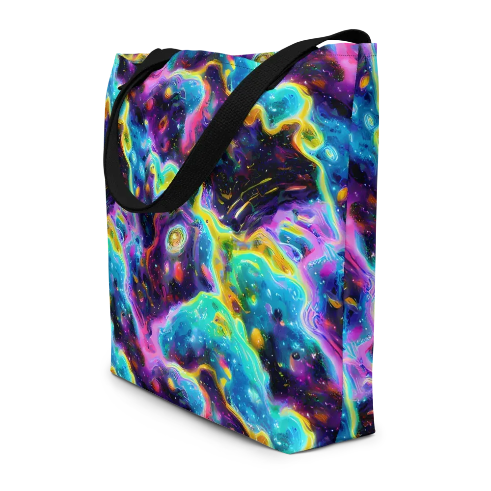 Infinite Iridescence on Large Tote Bag W/ Pocket — Front