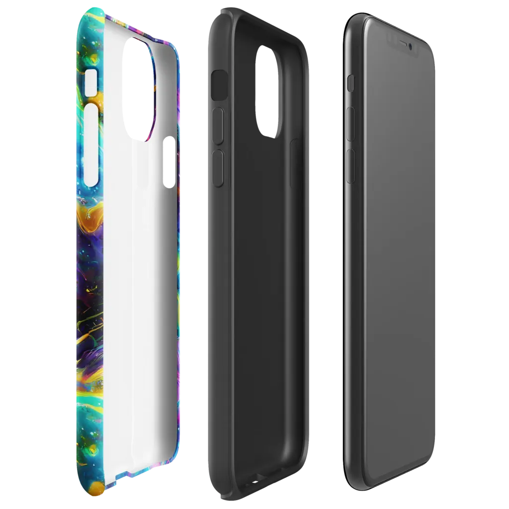 Infinite Iridescence on Tough Case for iPhone® — Right