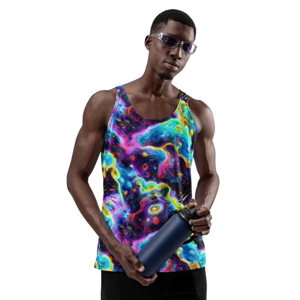 Infinite Iridescence on Men's Tank Top — Front