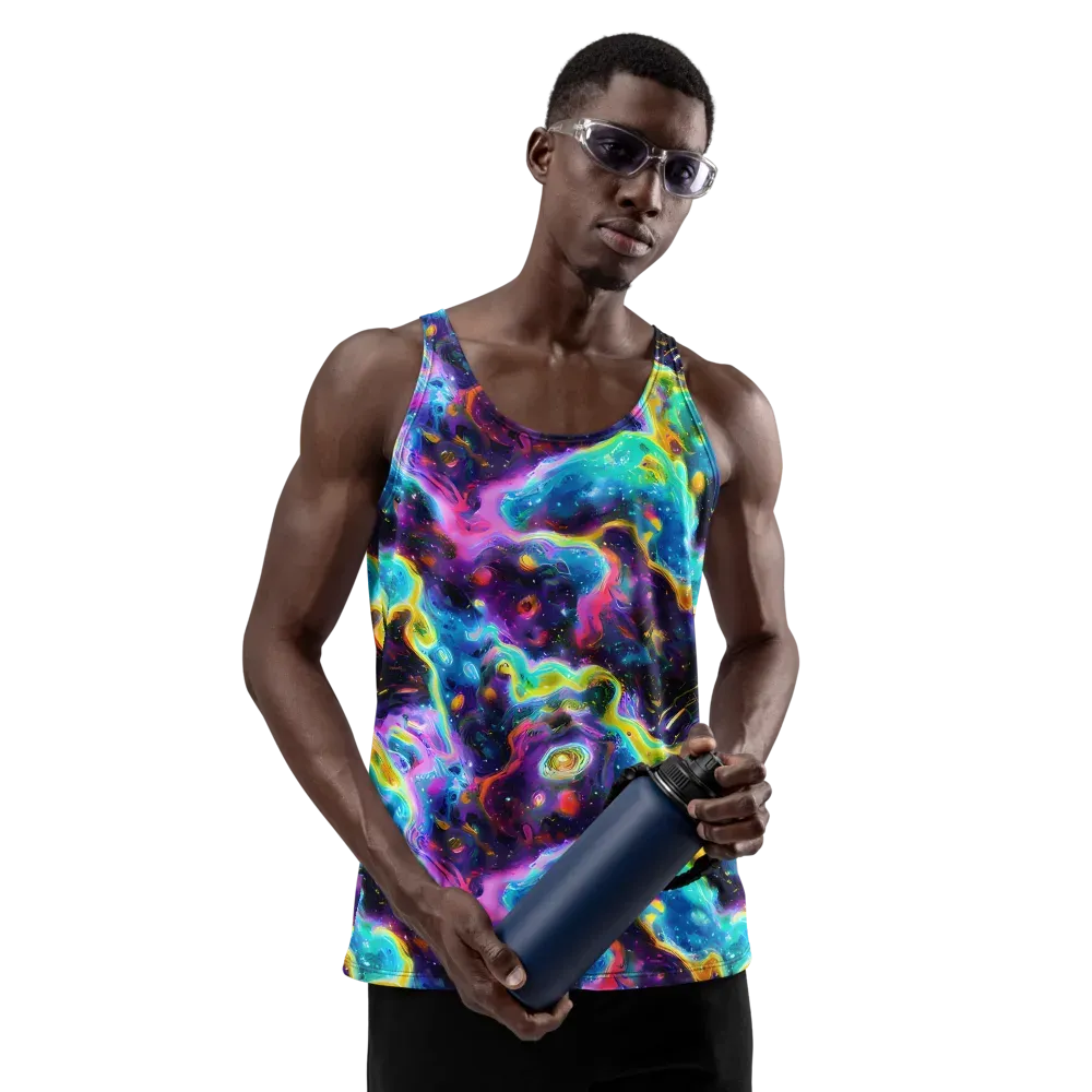 Infinite Iridescence on Men's Tank Top — Front