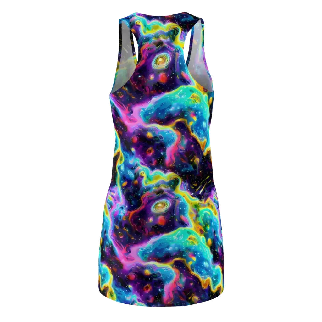 Infinite Iridescence on Racerback Dress — Back