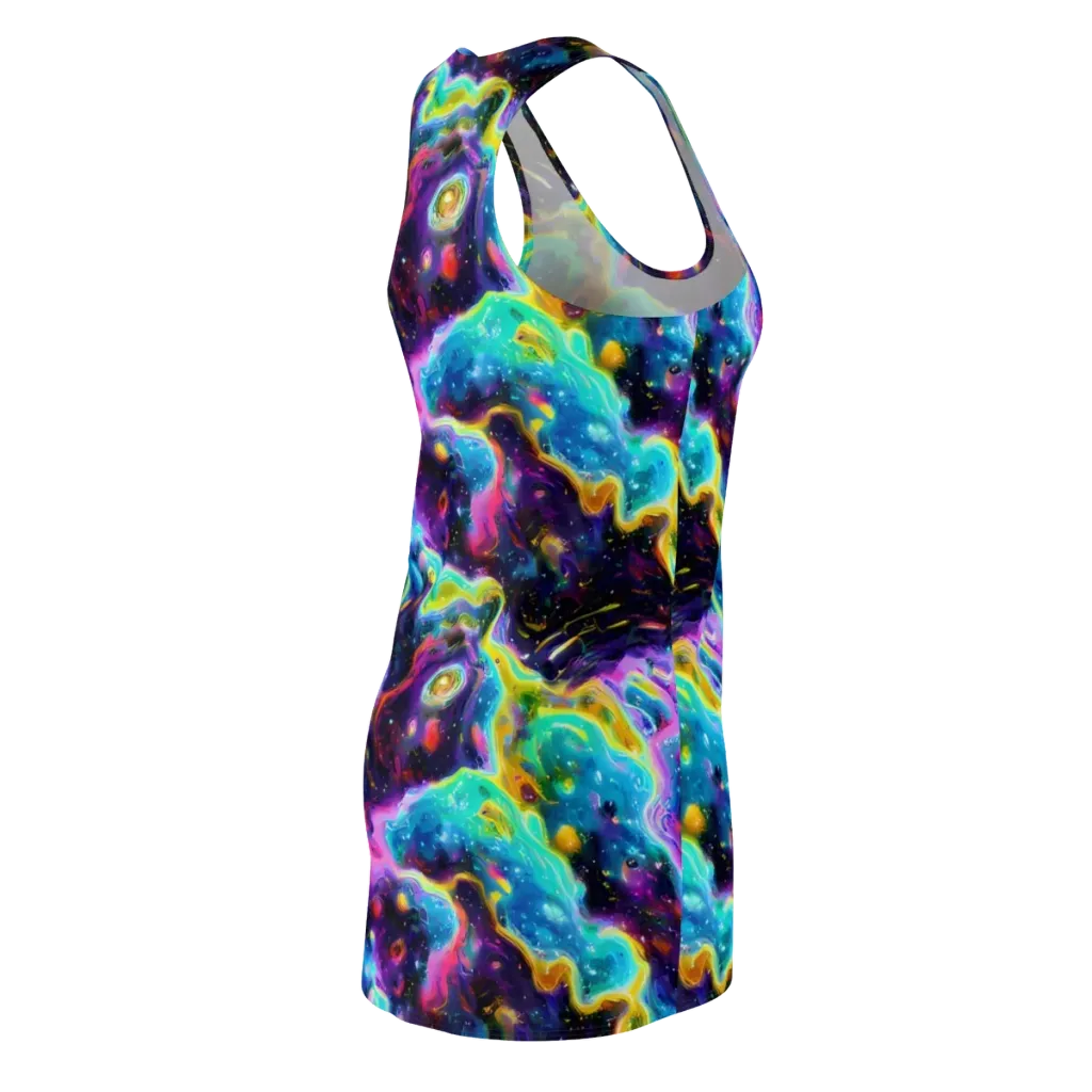 Infinite Iridescence on Racerback Dress — Back Side