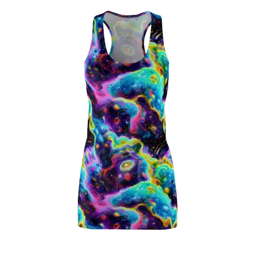 Infinite Iridescence on a Racerback Dress