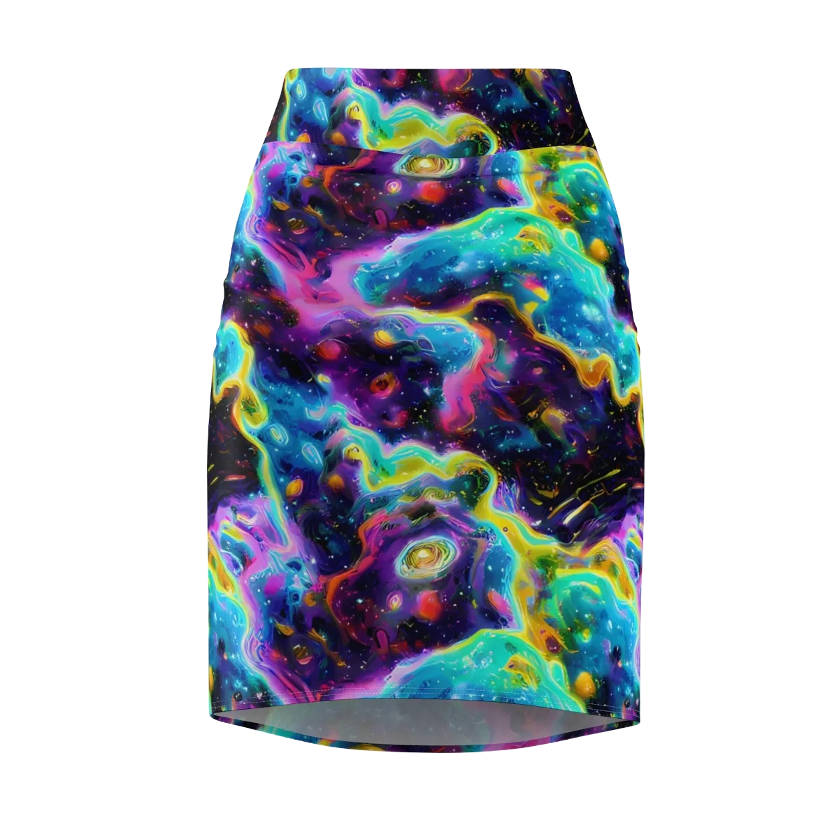Infinite Iridescence on Pencil Skirt — Front