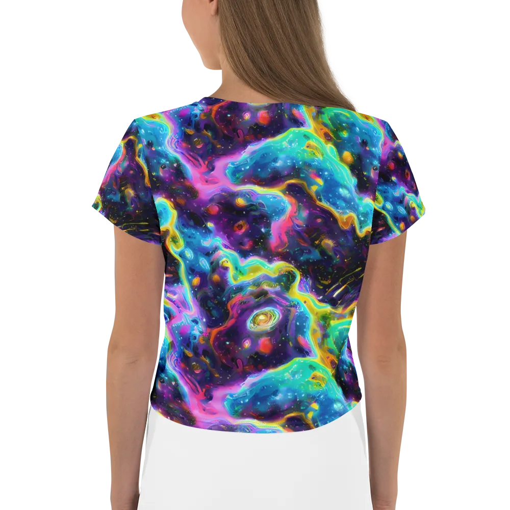 Infinite Iridescence on Crop Tee — Back