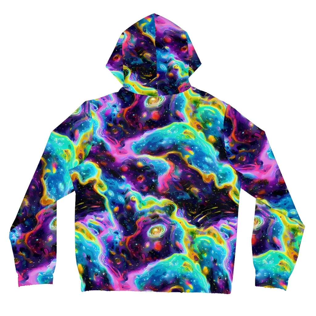 Infinite Iridescence on Women's Full-Zip Hoodie — Back