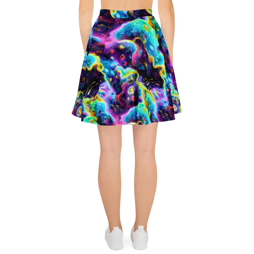 Infinite Iridescence on Skater Skirt — Back