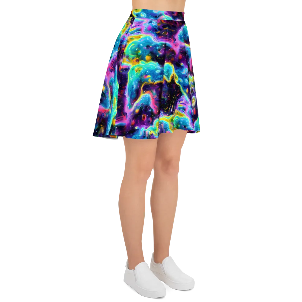 Infinite Iridescence on Skater Skirt — Right