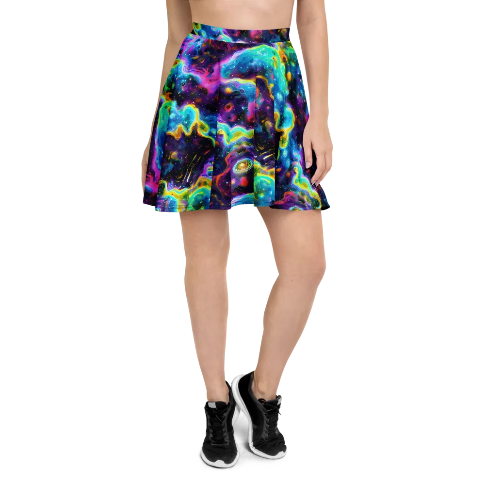 Infinite Iridescence on Skater Skirt — Front