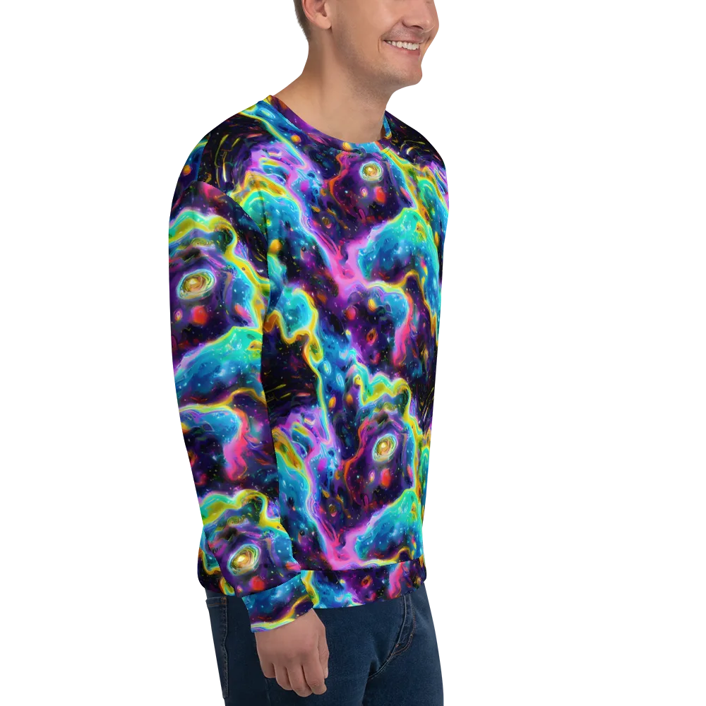 Infinite Iridescence on Sweatshirt — Right Front