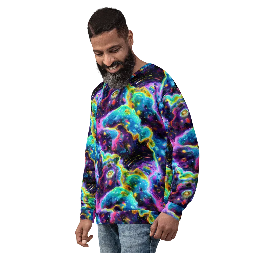Infinite Iridescence on Sweatshirt — Left Front