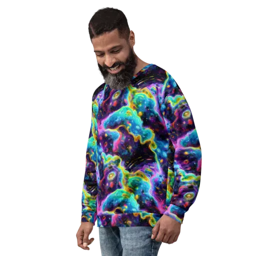 Infinite Iridescence on a Sweatshirt