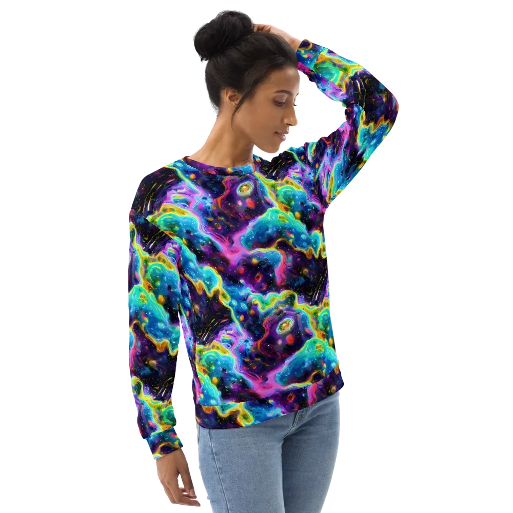 Infinite Iridescence on Sweatshirt — Right Front