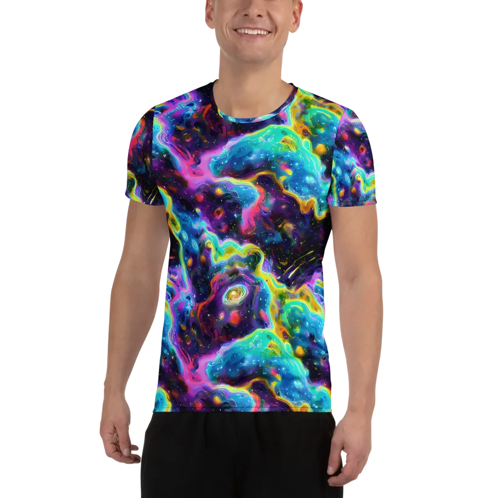 Infinite Iridescence on Men's Athletic T-Shirt — Front