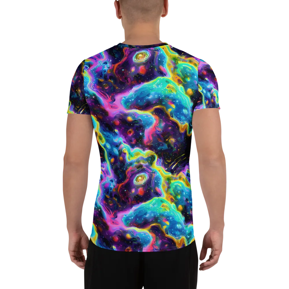 Infinite Iridescence on Men's Athletic T-Shirt — Back