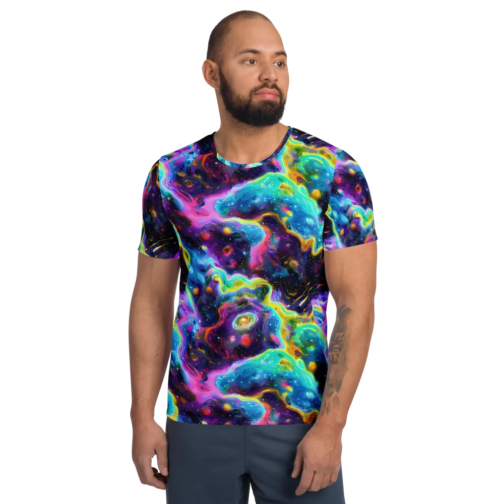 Infinite Iridescence on Men's Athletic T-Shirt — Front