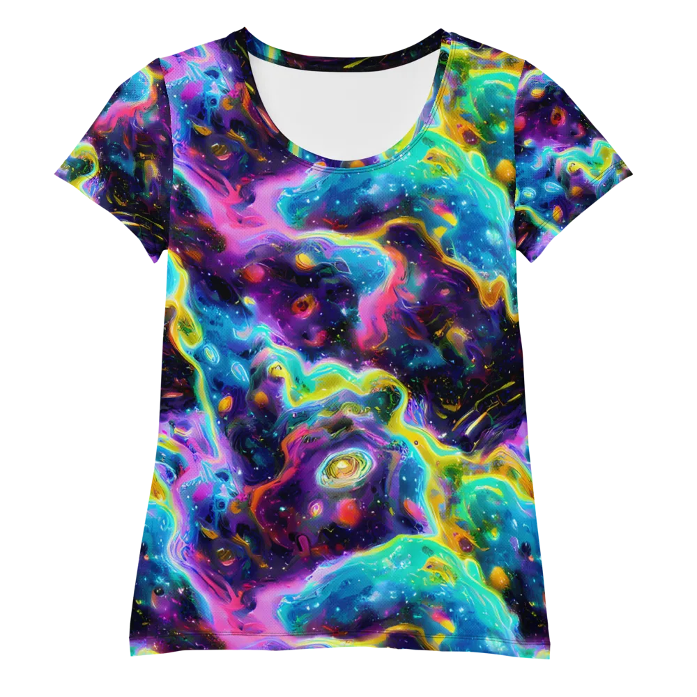 Infinite Iridescence on Women's Athletic T-Shirt — Front