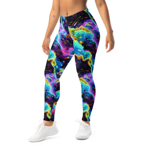 Infinite Iridescence on a Leggings