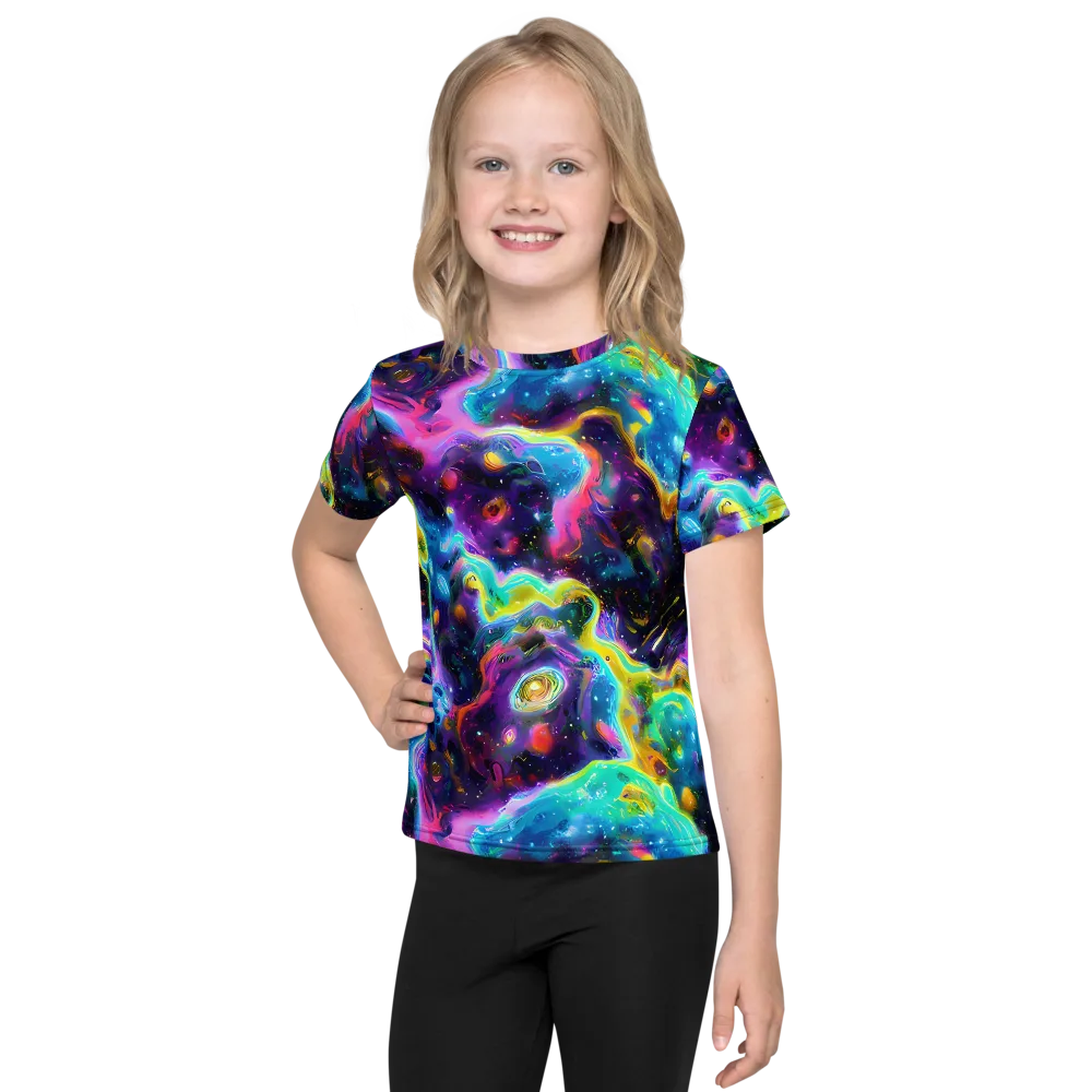Infinite Iridescence on Kids Crew Neck T-Shirt — Front
