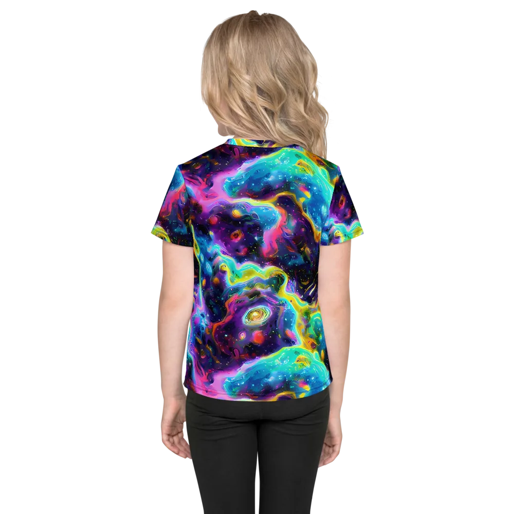 Infinite Iridescence on Kids Crew Neck T-Shirt — Back
